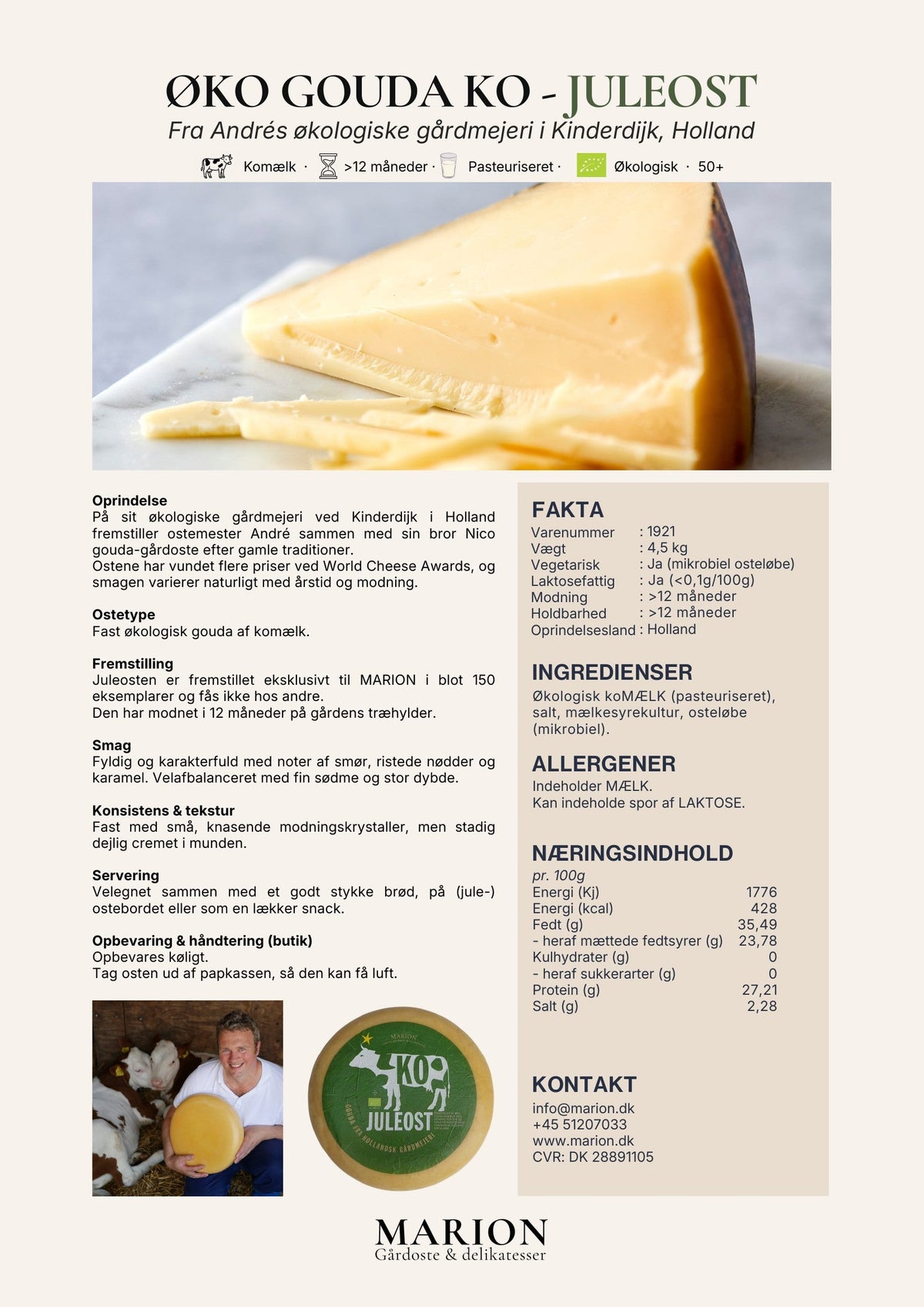 MARION Jule Gouda fra Ko
