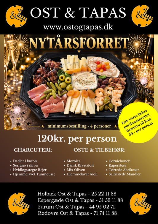 Nytårsforret 2026 🍾🎉 (Kan kun bestilles til  31/12)